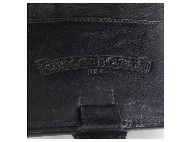 Autre Marque Organizador AGENDA PLAIN de cuero Chrome Hearts Negro - vista 3