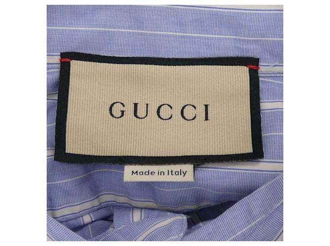 Camisa de algodón Gucci Azul - vista 4