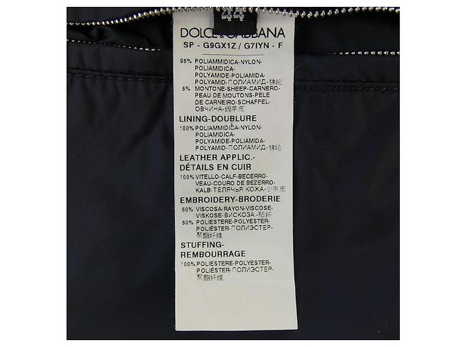 Dolce & Gabbana Blouson Dolce&Gabbana Negro - vista 3