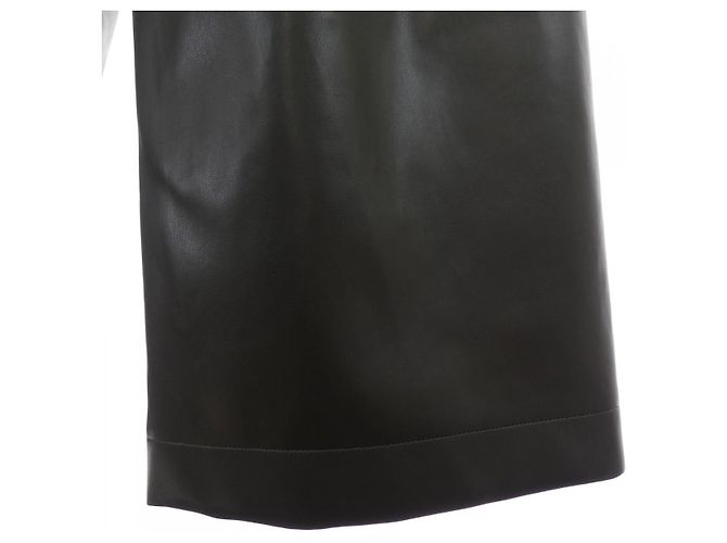 Sacai Kunstlederhose Grün Khaki - Ansicht 5