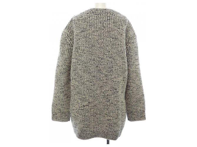 Malha de lã feltrada Louis Vuitton Preto Branco - vista 2