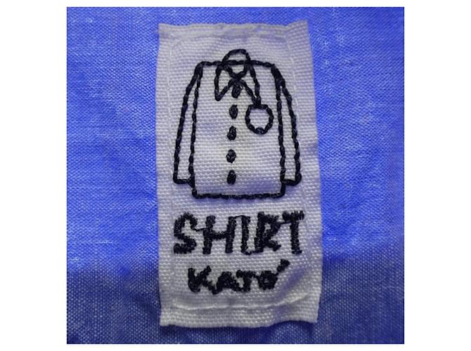 Autre Marque Camisa Kato de algodón Azul - vista 4