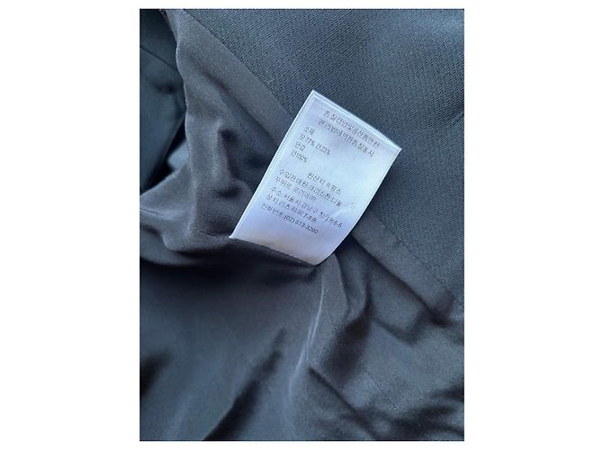 Christian Dior Bar Off-the-Shoulder Jacket in Black Wool and Silk - view 8