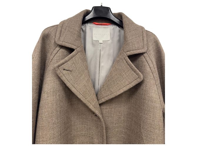 Autre Marque Abrigo largo de mezcla de lana Naja Lauf Beige - vista 4
