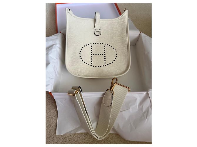 Hermès Evelyne 23 Poche III Weiß Roh - Ansicht 7