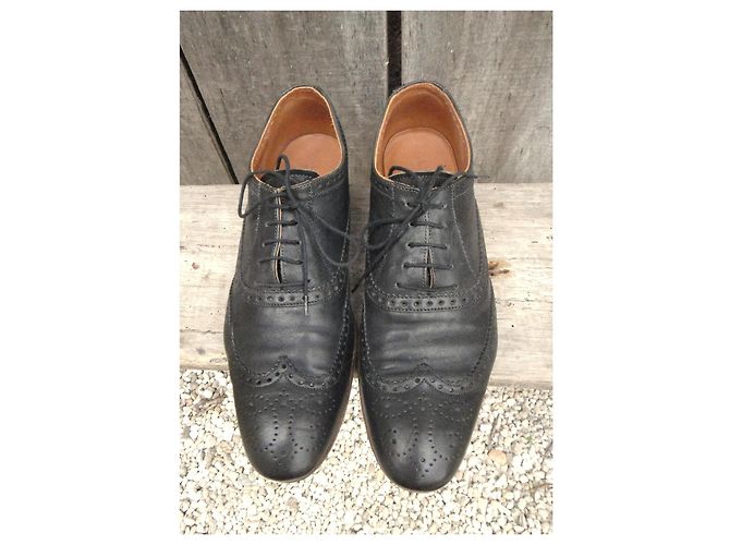 Heschung Richelieu Phyla in pelle nera Nero - vista 3