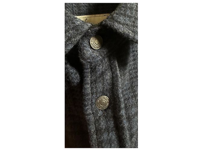 Woolrich Men's Plaid Wool Blend Shirt Jacket Dark blue - view 2