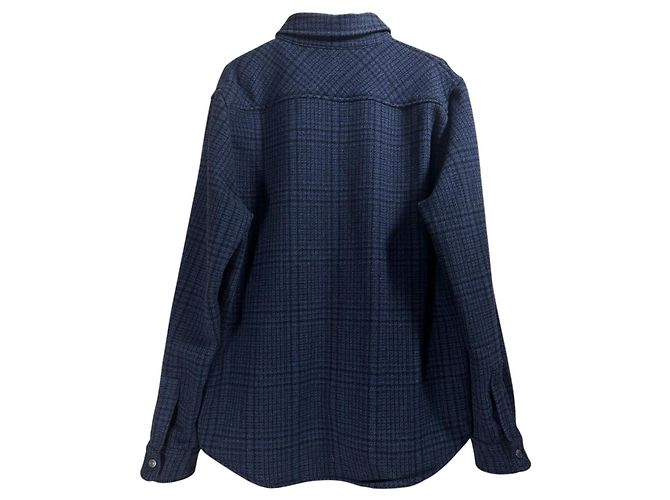 Woolrich Men's Plaid Wool Blend Shirt Jacket Dark blue - view 3