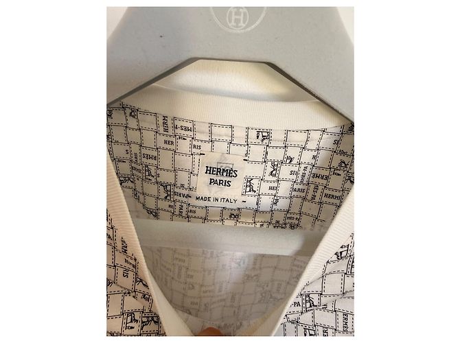 Hermès Bolduc au Carré Kleid Schwarz Weiß - Ansicht 6