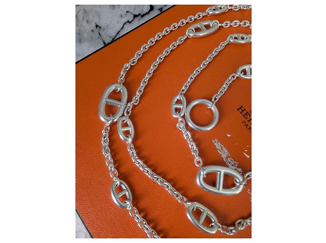 Hermès Collar Farandole en plata de ley 120 cm - vista 10