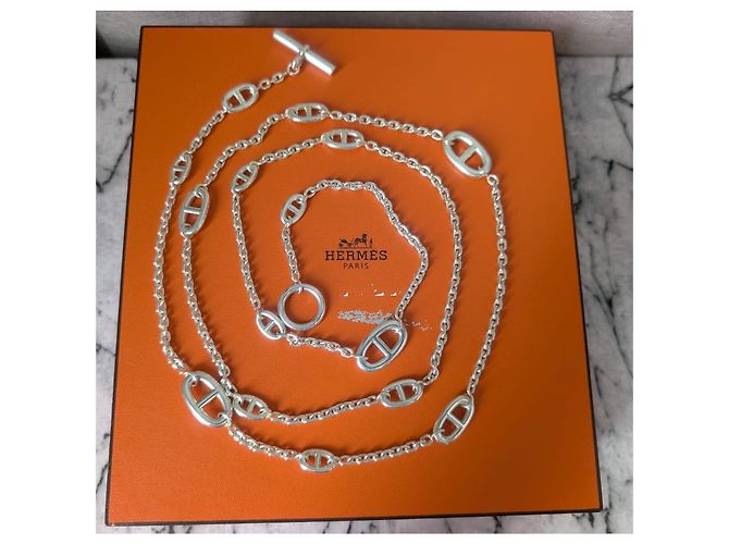 Hermès Collar Farandole en plata de ley 120 cm - vista 2
