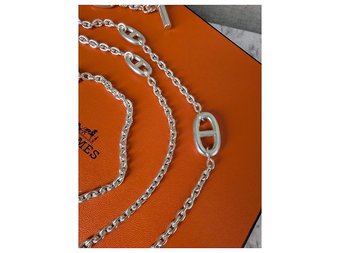 Hermès Collar Farandole en plata de ley 120 cm - vista 5