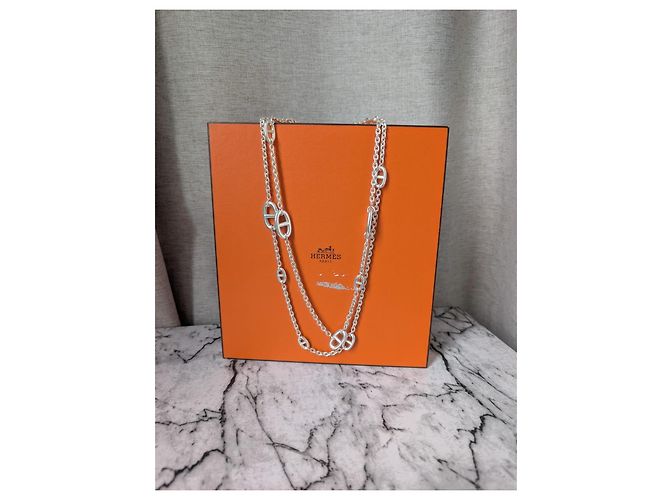 Hermès Collar Farandole en plata de ley 120 cm - vista 7