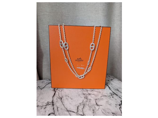 Hermès Collar Farandole en plata de ley 120 cm - vista 9