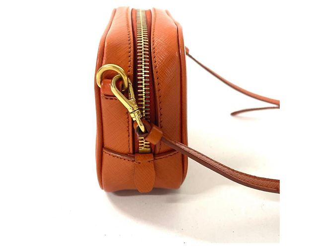Borsa a tracolla Prada Saffiano Arancione - vista 2