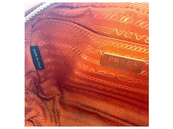 Borsa a tracolla Prada Saffiano Arancione - vista 8