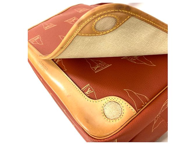 Borsa a Spalla Louis Vuitton Calvi M80028 Marrone - vista 6