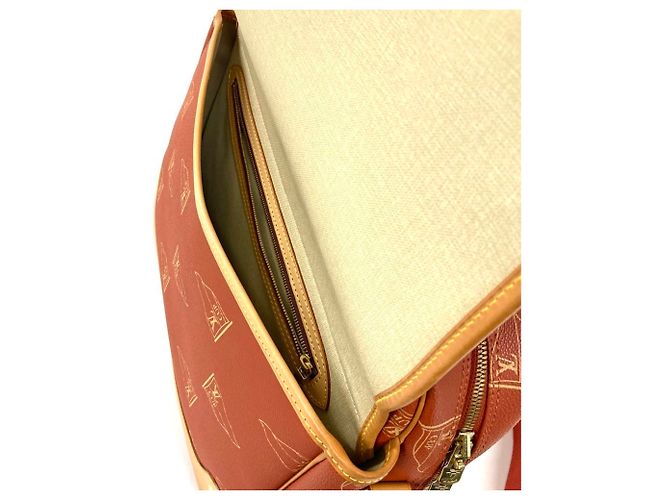 Borsa a Spalla Louis Vuitton Calvi M80028 Marrone - vista 7