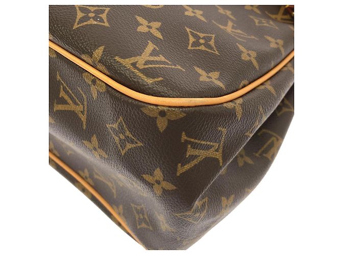 Borsa Louis Vuitton Monogram Batignolles Horizontal Marrone - vista 3