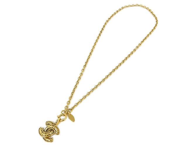 Collana Chanel dorata con pendente D'oro - vista 2
