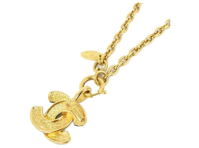 Collana Chanel dorata con pendente D'oro - vista 3