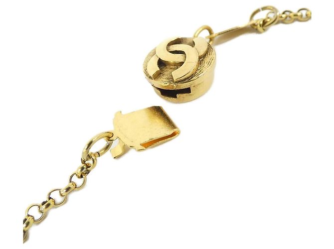 Collana Chanel dorata con pendente D'oro - vista 3