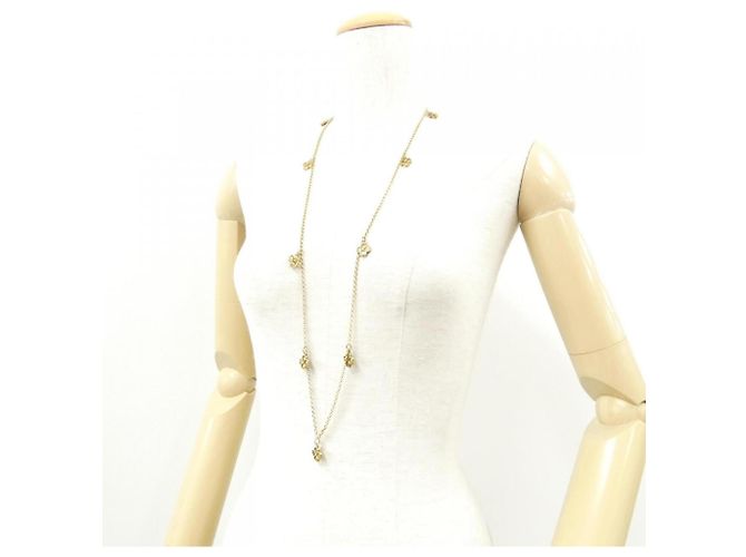 Collana Chanel dorata con pendente D'oro - vista 4