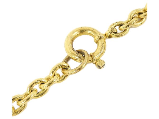Collar Chanel Oro y Verde Dorado - vista 5