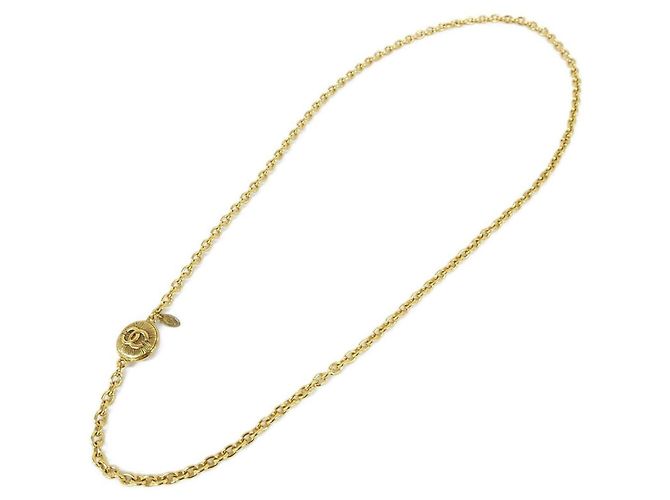 Collana Chanel dorata con pendente D'oro - vista 2