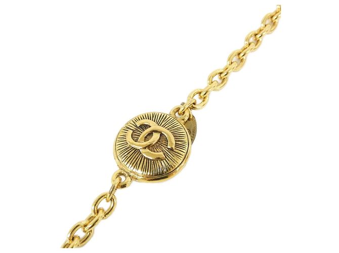 Collana Chanel dorata con pendente D'oro - vista 3