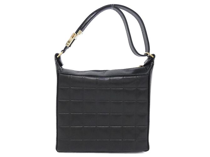 Borsa a tracolla Chanel Chocolate Bar Line 17360 Nero - vista 2