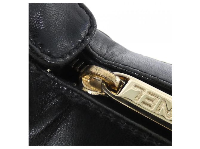 Borsa a tracolla Chanel Chocolate Bar Line 17360 Nero - vista 6