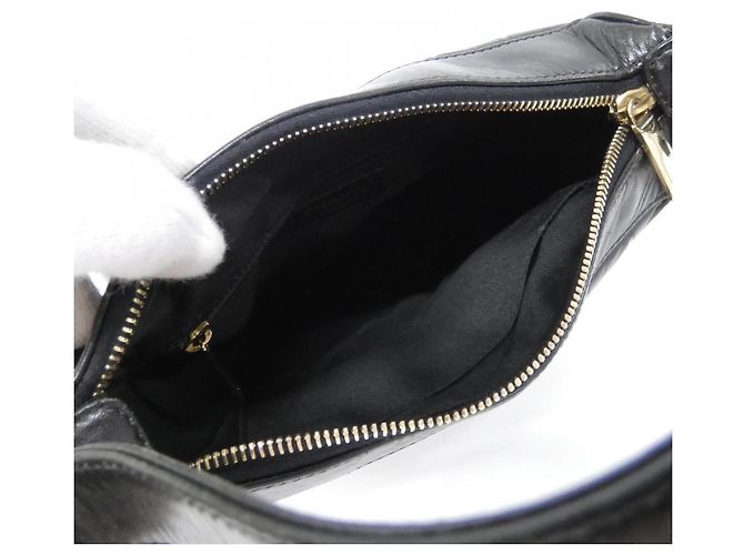Borsa a tracolla Chanel Chocolate Bar Line 17360 Nero - vista 9