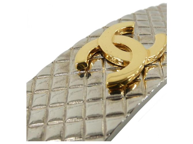 Barrette Chanel Oro y Plata Dorado - vista 3