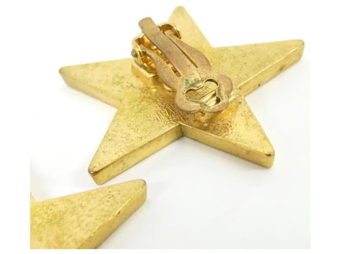 Orecchini Chanel Black and Gold Stud Nero D'oro - vista 6
