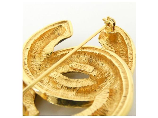 Spilla Chanel dorata D'oro - vista 3