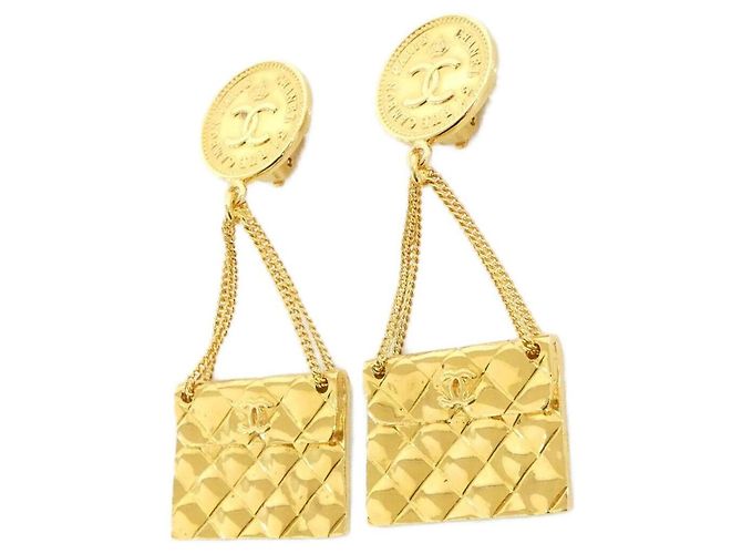 Orecchini a clip dorati Chanel 01132 D'oro - vista 2
