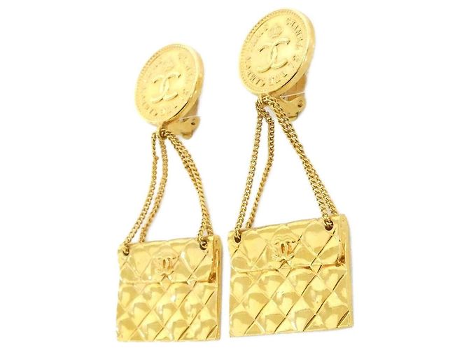 Orecchini a clip dorati Chanel 01132 D'oro - vista 2