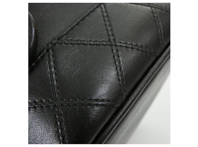 Borsa Chanel 01618 Nera in Pelle di Agnello con Finiture Oro Nero - vista 5