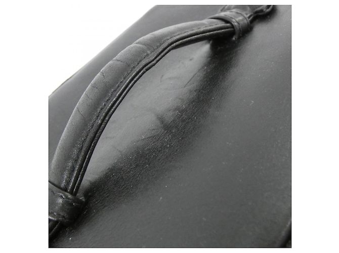 Borsa Chanel 01618 Nera in Pelle di Agnello con Finiture Oro Nero - vista 7