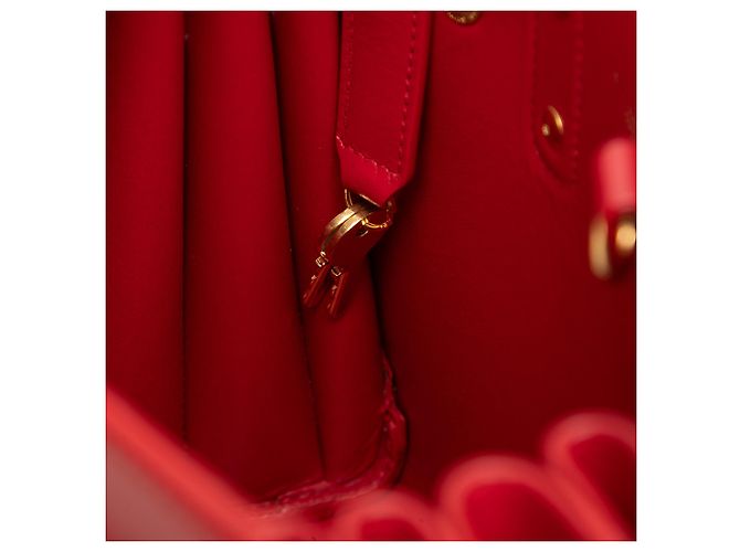 Saint Laurent Borsa Sac De Jour Nano in pelle rossa Rosso - vista 4