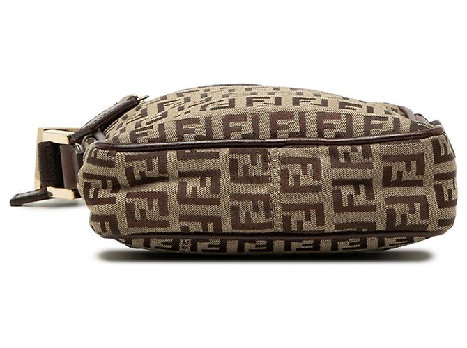 Fendi Beige Zucchino Canvas Crossbody - vista 3
