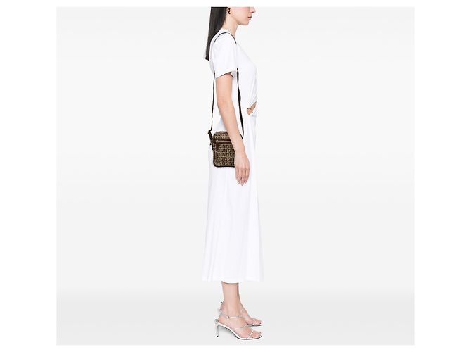 Fendi Beige Zucchino Canvas Crossbody - vista 6