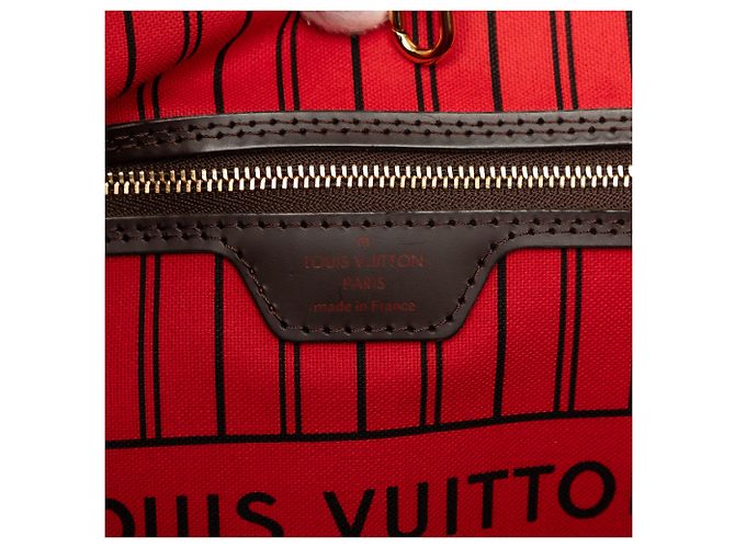 Louis Vuitton Marrone Damier Ebene Neverfull GM - vista 5