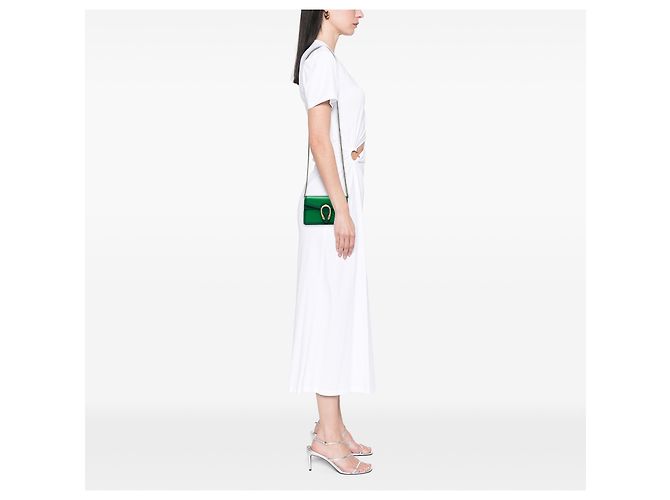 Gucci Green Mini Bicolor Leather Dionysus Crossbody Verde - vista 6