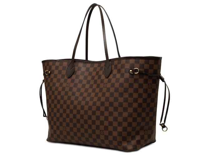 Louis Vuitton Marrone Damier Ebene Neverfull GM - vista 2