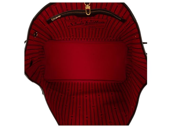 Louis Vuitton Marrone Damier Ebene Neverfull GM - vista 4