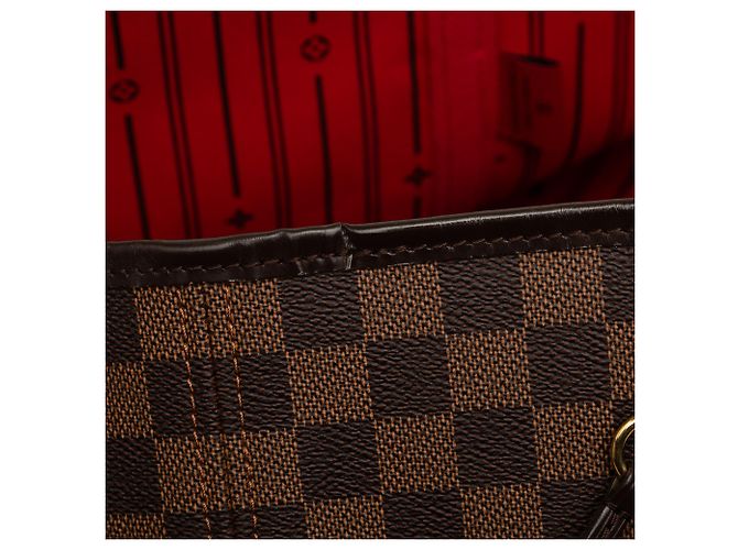 Louis Vuitton Marrone Damier Ebene Neverfull GM - vista 7
