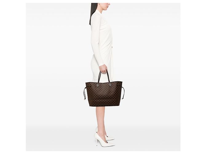 Louis Vuitton Marrone Damier Ebene Neverfull GM - vista 9