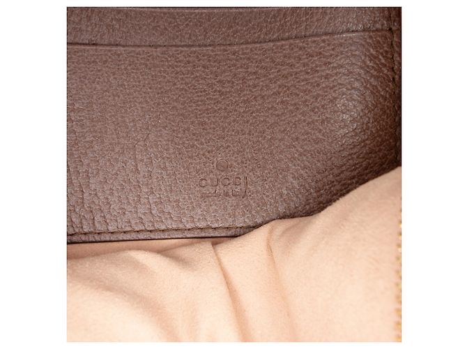 Zaino tondo Gucci Beige Mini GG Supreme Web Ophidia - vista 5